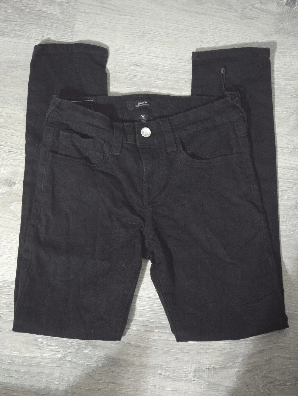 True Religion Kids Black Straight-Leg Jeans